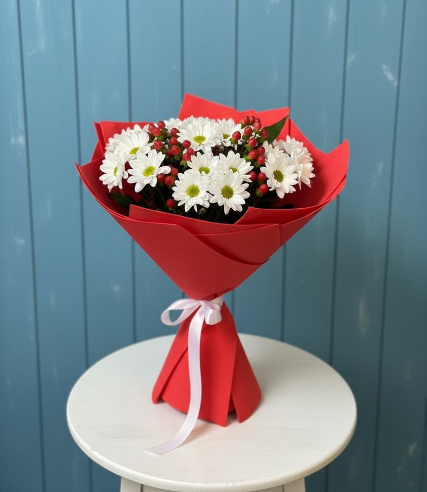 Букет цветов из: Хризантемы в Любани