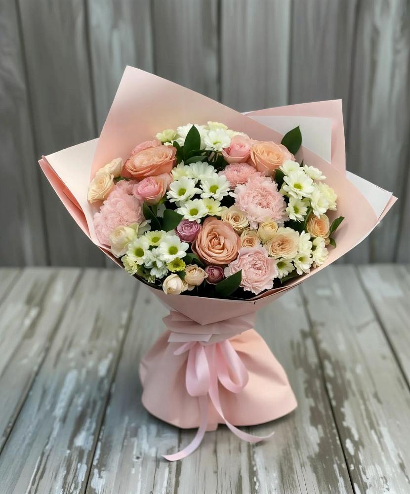 Букет цветов из: Гвоздики, Розы и Хризантемы в Любани