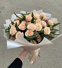 Букет Кремовые розы Латте в Любани