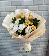 Букет цветов из:  Розы и Хризантемы в Любани