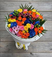 Букет цветов из:  Розы и Хризантемы в Любани