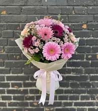 Букет цветов из:  Герберы и Хризантемы в Любани