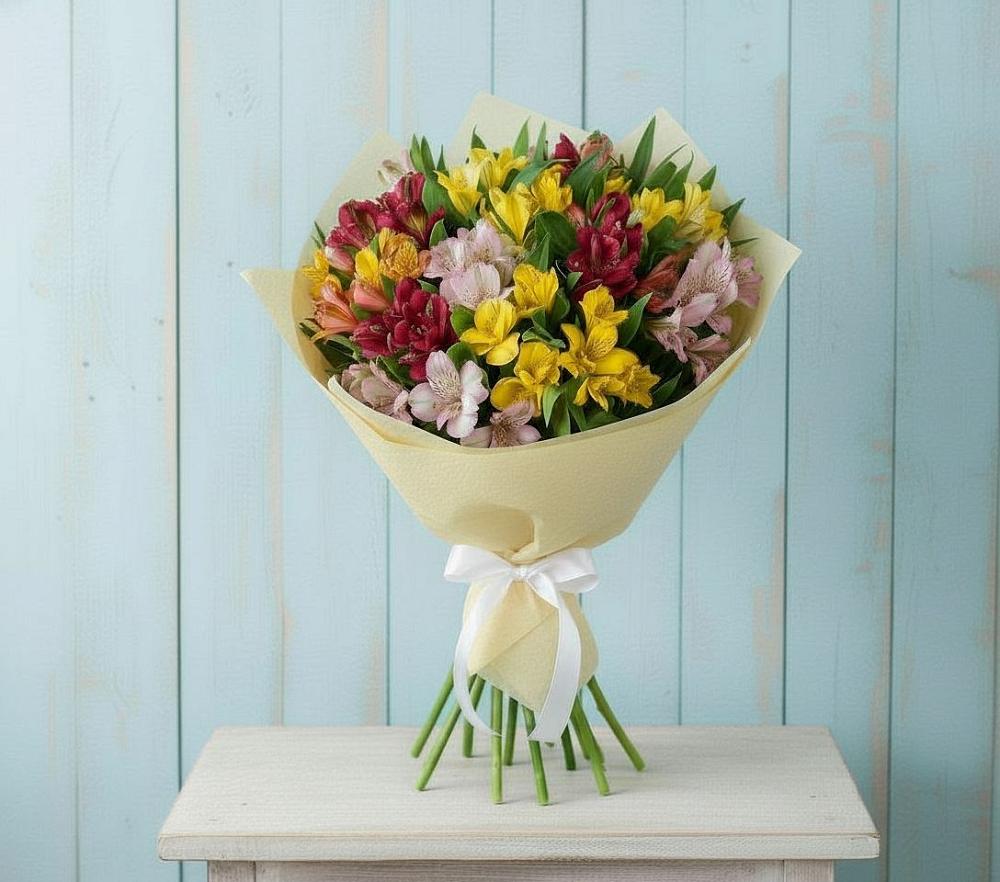 Букет цветов из: Альстромерии в Любани