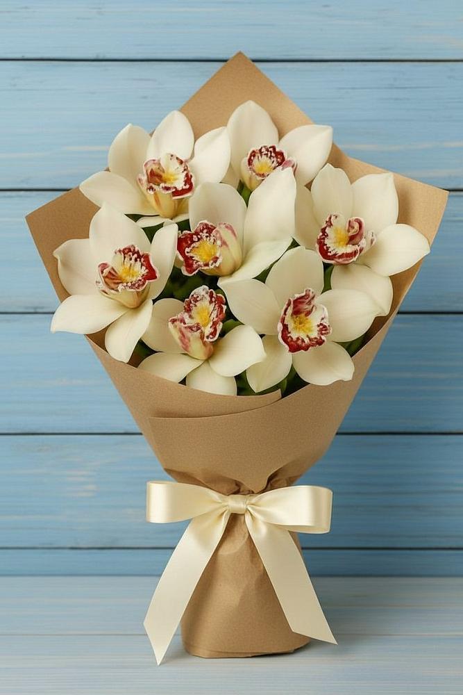 Букет цветов из: Орхидеи и Розы в Любани