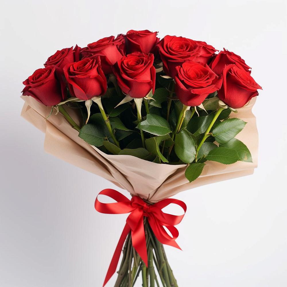 Букет 11 Красных роз Эдлесс Лав в Любани