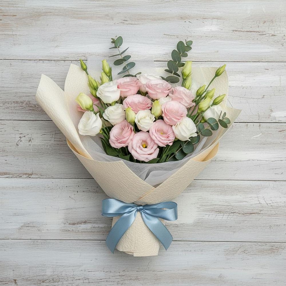 Букет цветов из: Лизиантусы в Любани